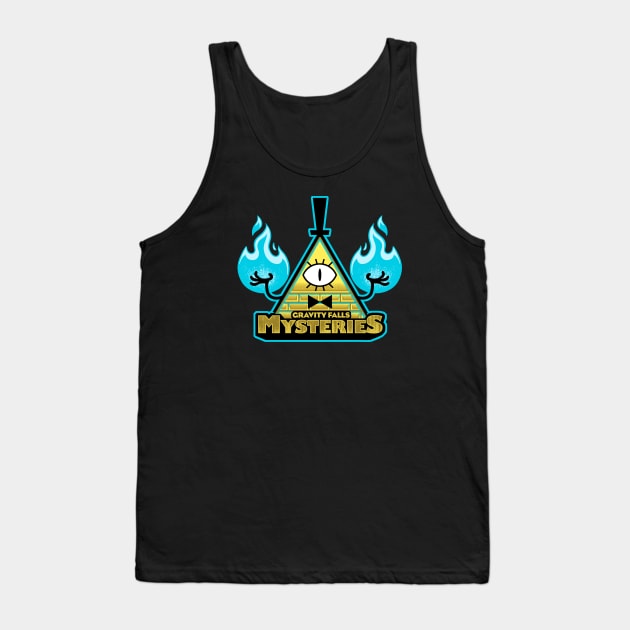 Gravity Falls Mysteries - Blue Tank Top by Studio Mootant